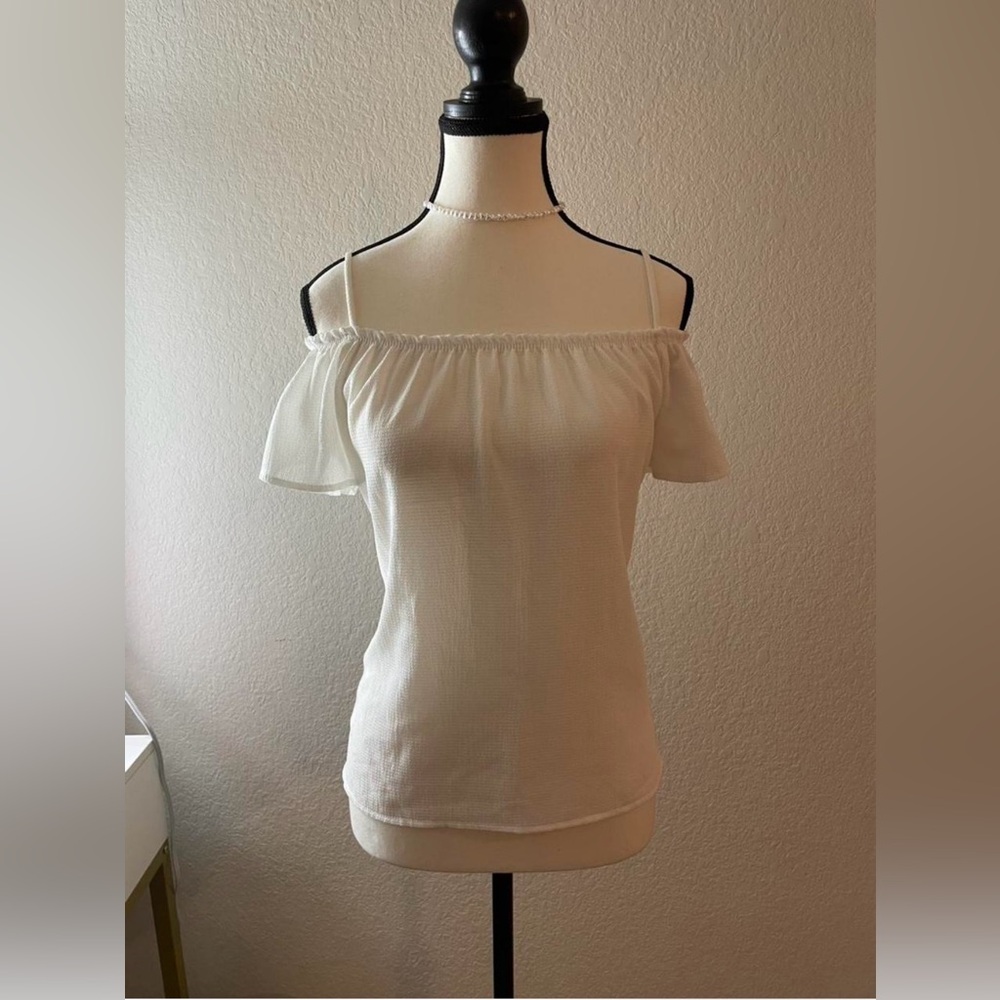 Off-Shoulder White Blouse